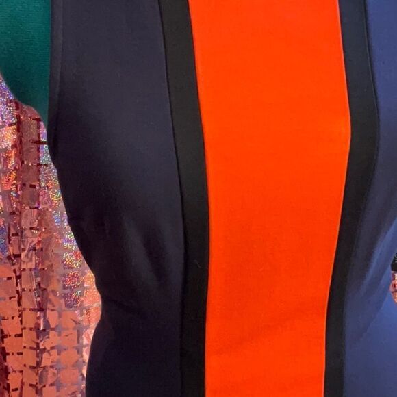 NWT WORTHINGTON sleeveless dress in block colors in size 12 - Picture 5 of 14